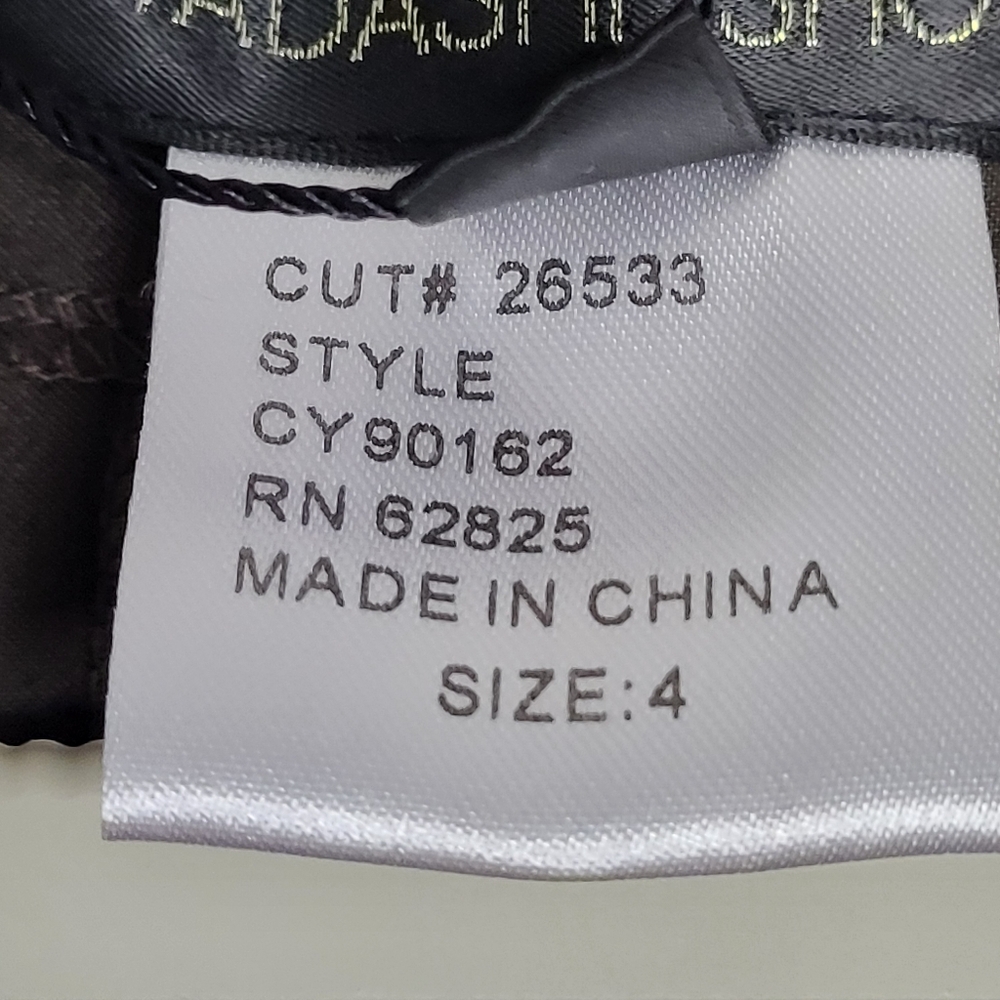 Tadashi Shoji Mother Of The Bride Taffeta Top ONLY Size 4 Espresso Brown Jewel - Picture 15 of 16